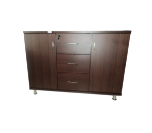 Extensión de escritorio tipo buffet con cajoneras y puertas para Oficina y Hogar BF-30