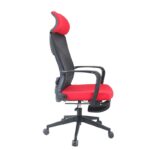 Silla Reclinable con apoya pies Oficina Hogar Ergonomico Ejecutivo Comodo Cyber Computacion  LF20116-ROJO - Imagen 4