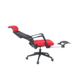 Silla Reclinable con apoya pies Oficina Hogar Ergonomico Ejecutivo Comodo Cyber Computacion  LF20116-ROJO - Imagen 6