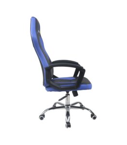 Silla Oficina Hogar Ergonomico Ejecutivo Comodo Cyber Computacion Negra con Azul - Imagen 3