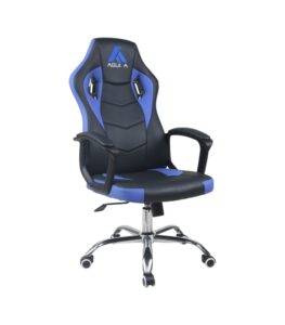 Silla Oficina Hogar Ergonomico Ejecutivo Comodo Cyber Computacion Negra con Azul - Imagen 2