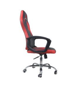 Silla Oficina Hogar Ergonomico Ejecutivo Comodo Cyber Computacion Negra con rojo LF20124 - Imagen 3