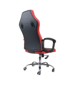 Silla Oficina Hogar Ergonomico Ejecutivo Comodo Cyber Computacion Negra con rojo LF20124 - Imagen 4