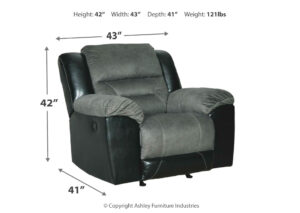 Sillón Mecedora Reclinable Earhart de Ashley - Imagen 3