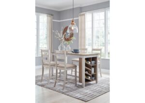 Comedor alto tipo isla con 4 sillas Skempton Marca Ashley D394-SET