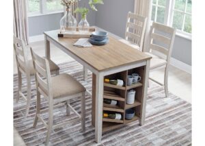 Comedor alto tipo isla con 4 sillas Skempton Marca Ashley D394-SET - Imagen 2