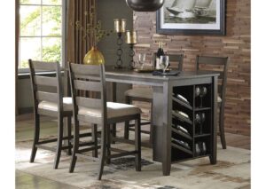 Juego De Comedor Alto Con 4 Sillas Rokane marca ASHLEY