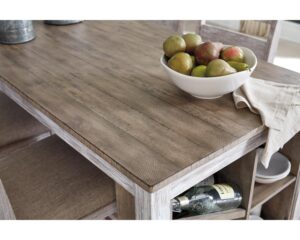 Comedor alto tipo isla con 4 sillas Skempton Marca Ashley D394-SET - Imagen 6