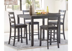 Comedor Cuadrado Tipo Isla Alto Bridson Ashley con 4 sillas - Imagen 2