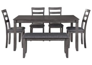 Comedor Rectangular Bridson de Ashley con 4 sillas+banco - Imagen 6