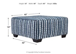 Otomano Kiessel Nuvella Indigo de Ashley - Imagen 4