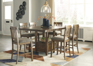 Juego De Comedor Alto Con 6 Sillas Flaybern - Imagen 4