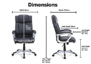Silla Oficina Hogar Ergonomico Ejecutivo Comodo Cyber Computacion black  WCF-9003 - Imagen 8