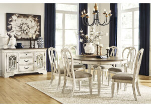 Juego De Comedor Con 6 Sillas M2 Realyn D743-35+D743-02*6