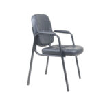 Silla de visita fija estilo sencillo Con Respaldar y apoya brazos E39-PVC - Imagen 3