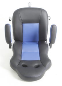 Silla Oficina Hogar Ergonomico Ejecutivo Comodo Cyber Computacion Black A-9883H-7-AZU - Imagen 4
