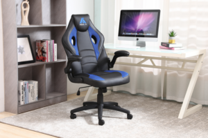 Silla Oficina Hogar Ergonomico Ejecutivo Comodo Cyber  Gamer Computacion WCF-3003 NEG/AZU - Imagen 8