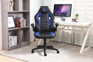Silla Oficina Hogar Ergonomico Ejecutivo Comodo Cyber  Gamer Computacion WCF-3003 NEG/AZU - Imagen 9