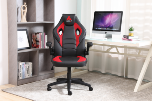Silla Oficina Hogar Ergonomico Ejecutivo Comodo Cyber  Gamer Computacion WCF-3003 NEG/ROJ - Imagen 7