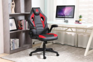 Silla Oficina Hogar Ergonomico Ejecutivo Comodo Cyber  Gamer Computacion WCF-3003 NEG/ROJ - Imagen 8