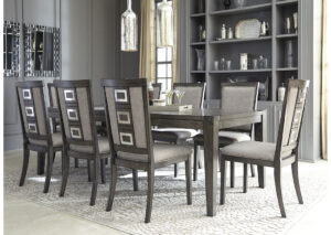 Mesa extensible set de comedor Chadoni D624