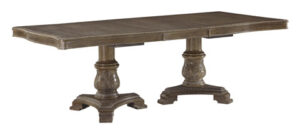 Juego de Comedor Rectangular Extensible con 6 Sillas y 2 Sitiales Charmond D803-55B+55T+D803-01*6+D803-01A*2 - Imagen 16