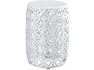 Marxim White Round End Table T506-006