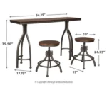 Mesa de Bar Torjin de 3 piezas Ashley D284-113 - Imagen 4