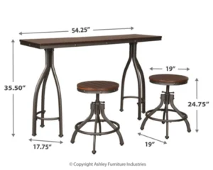 Mesa de Bar Torjin de 3 piezas Ashley D284-113 - Imagen 4