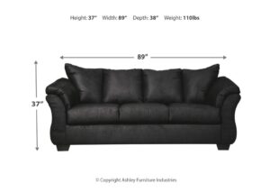 Sofá Darcy Black De Tres Plazas Ashley - Imagen 4