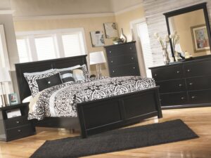 Cama Full De Panel Maribel De Ashley Sin colchon
