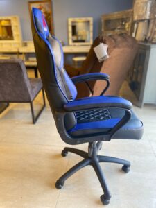 Silla Oficina Hogar Ergonomico Ejecutivo Comodo Cyber Gamer Computacion WCF-3005 NEG/AZU - Imagen 2