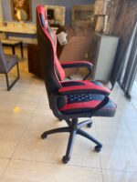 Silla Oficina Hogar Ergonomico Ejecutivo Comodo Cyber Gamer Computacion WCF-3005 NEG/ROJ - Imagen 3