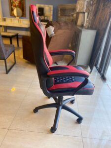 Silla Oficina Hogar Ergonomico Ejecutivo Comodo Cyber Gamer Computacion WCF-3005 NEG/ROJ - Imagen 3