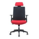 Silla Oficina Hogar Ergonomico Ejecutivo Comodo Cyber Computacion LF21101-NEG/ROJ - Imagen 2