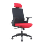 Silla Oficina Hogar Ergonomico Ejecutivo Comodo Cyber Computacion LF21101-NEG/ROJ