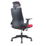 Silla Oficina Hogar Ergonomico Ejecutivo Comodo Cyber Computacion LF21101-NEG/ROJ - Imagen 4