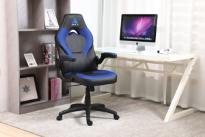 Silla Oficina Hogar Ergonomico Ejecutivo Comodo Cyber Gamer Computacion WCF-3006 NEG/AZU - Imagen 8