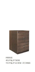 Extensión karde de escritorio tipo buffet con cajoneras  para Oficina y Hogar FA002Z Color: cafe oscuro