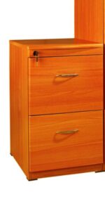 Extensión karde de escritorio tipo buffet con cajoneras  para Oficina y Hogar FA002Z Color: cafe oscuro - Imagen 3