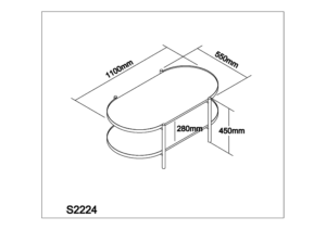 Mesa De Centro modelo industrialWEB-S2224 - Imagen 7