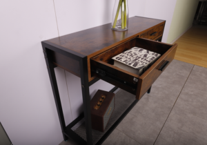 Mesa De Arrimo Con Cajones modelo industrial WEB-2301 - Imagen 5