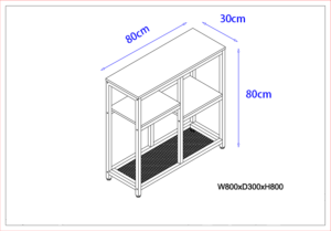 Mesa de Arrimo modelo industrial WEB-2302 - Imagen 4