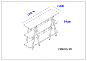 Mesa de Arrimo modelo industrial WEB-2304 - Imagen 4