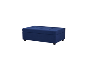Sofá Cama o Reposera Tipo CamaLAH-62N1-PO/Ottoman Blue - Imagen 2