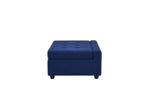 Sofá Cama o Reposera Tipo CamaLAH-62N1-PO/Ottoman Blue - Imagen 3