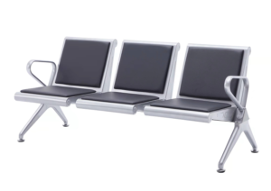 Silla de visita fija estilo sencillo Con Respaldar y apoya brazos E20-3NEG