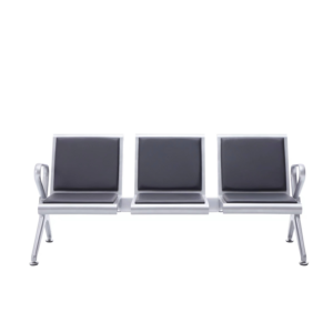 Silla de visita fija estilo sencillo Con Respaldar y apoya brazos E20-3NEG - Imagen 2