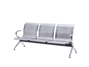 Silla de visita fija estilo sencillo Con Respaldar y apoya brazos E50-3METAL