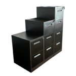 Kardex Metalico de 4 cajones con transferencia de veta de madera KAR-04 - Imagen 7